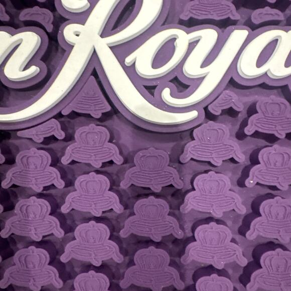 Crown Royal Bar Spill Mat Rubber purple white logo Large 16 1/2" Sq RARE htf new - Picture 2 of 6